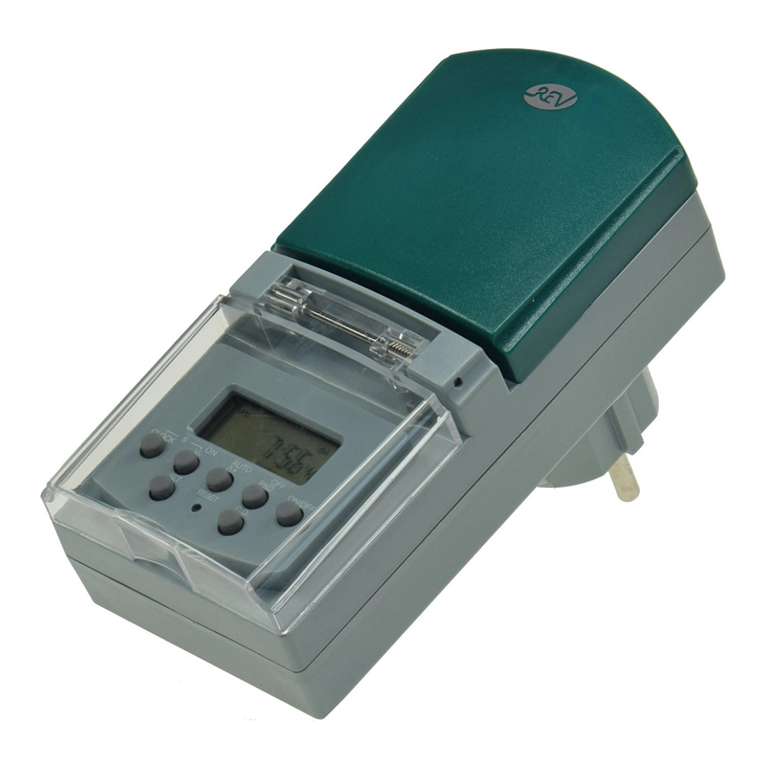 Temporizador digital semanal para interior y exterior – Control preciso de dispositivos eléctricos