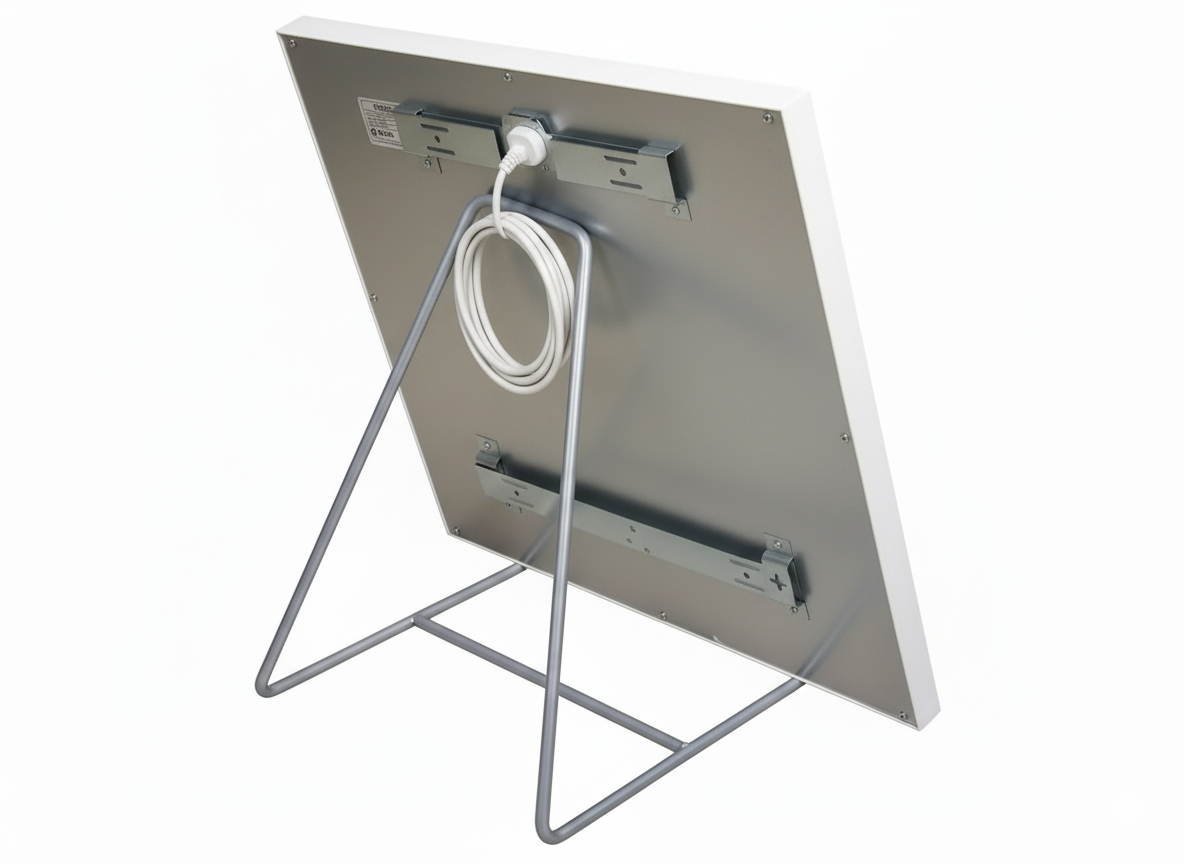 Support universel en acier inoxydable pour chauffages infrarouges – mobile et flexible