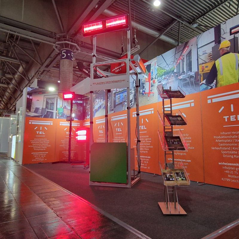 efa:ON Fachmesse: Infrarotstrahler für Arbeitsplätze, Gastronomie, Terrasse uvm.