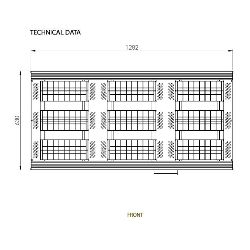 riscaldatore a infrarossi Tansun Apollo 9 x 1,5 kW