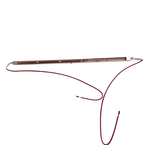 Tubo/lampada di ricambio singolo 437mm oro rosa 2000 Watt adatto tra gli altri a Trotec IR2050m, TRESKO, KESSER