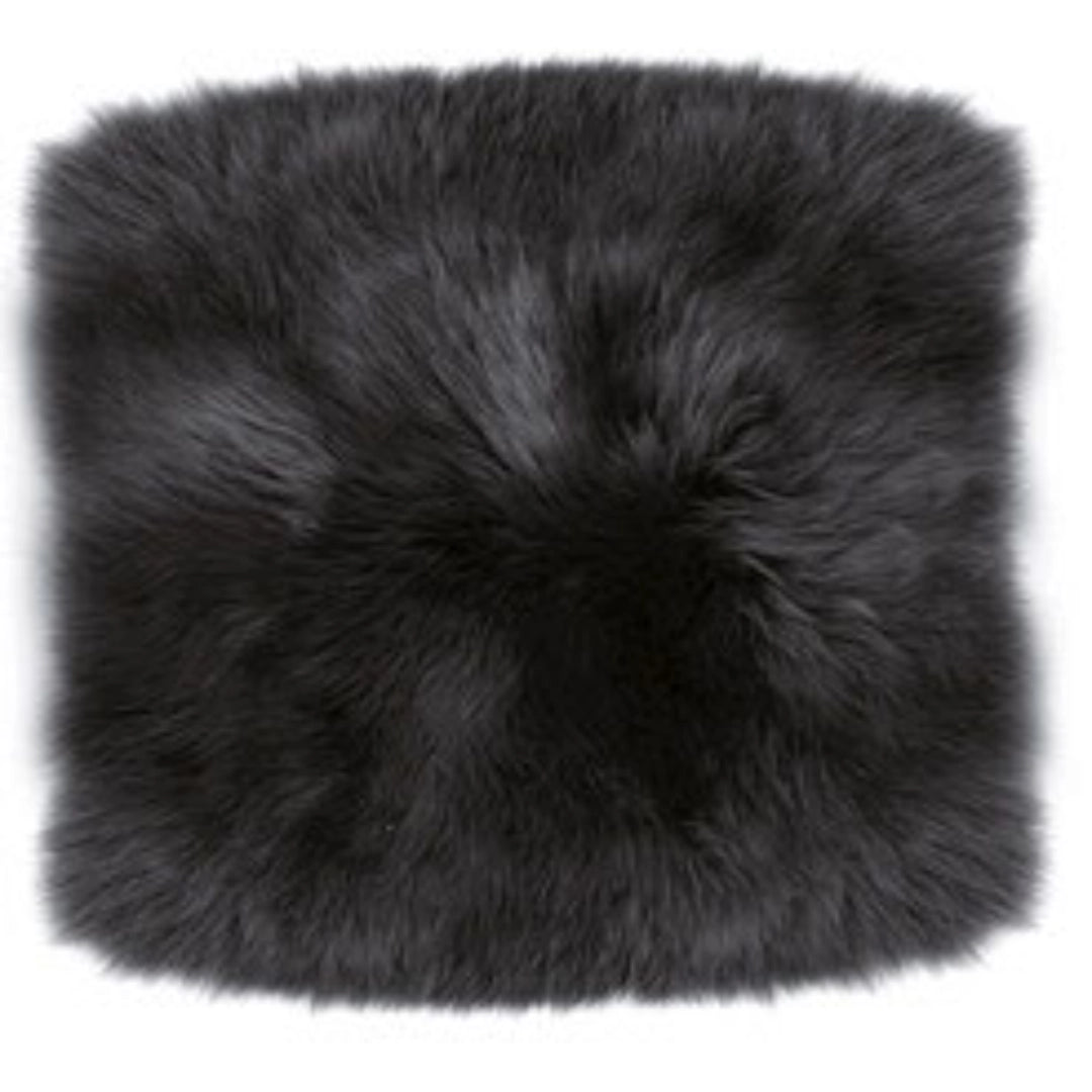 Peaux d'assise carrées (env. 35 x 35 cm) – véritables coussins d'assise en peau d'agneau pour chaise, banc et restauration