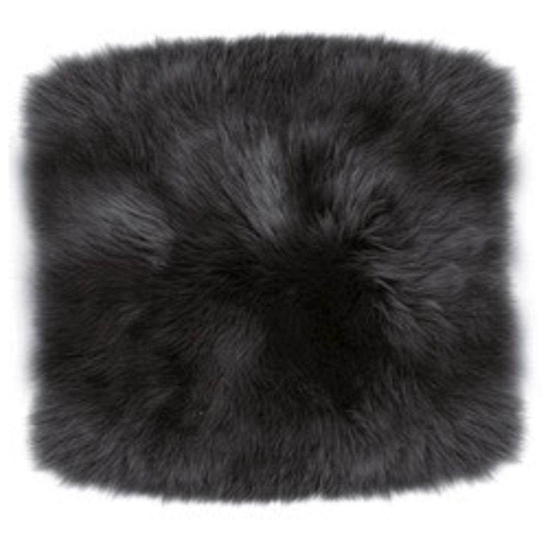 Peaux d'assise carrées (env. 35 x 35 cm) – véritables coussins d'assise en peau d'agneau pour chaise, banc et restauration