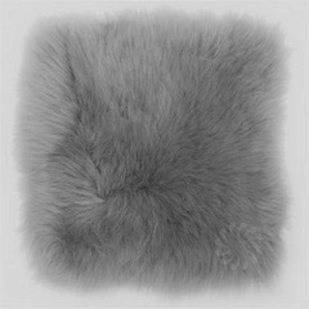 Peaux d'assise carrées (env. 35 x 35 cm) – véritables coussins d'assise en peau d'agneau pour chaise, banc et restauration