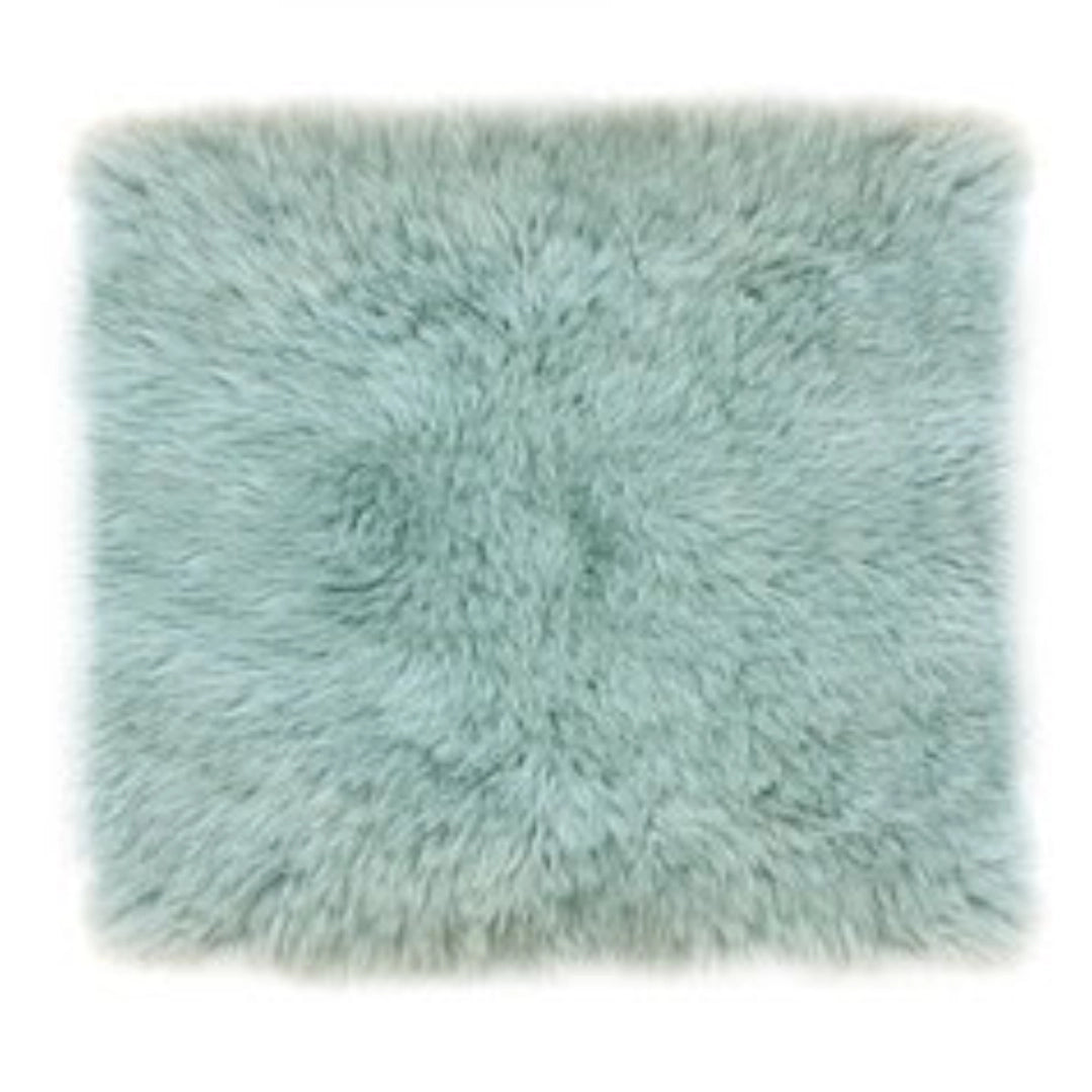 Peaux d'assise carrées (env. 35 x 35 cm) – véritables coussins d'assise en peau d'agneau pour chaise, banc et restauration