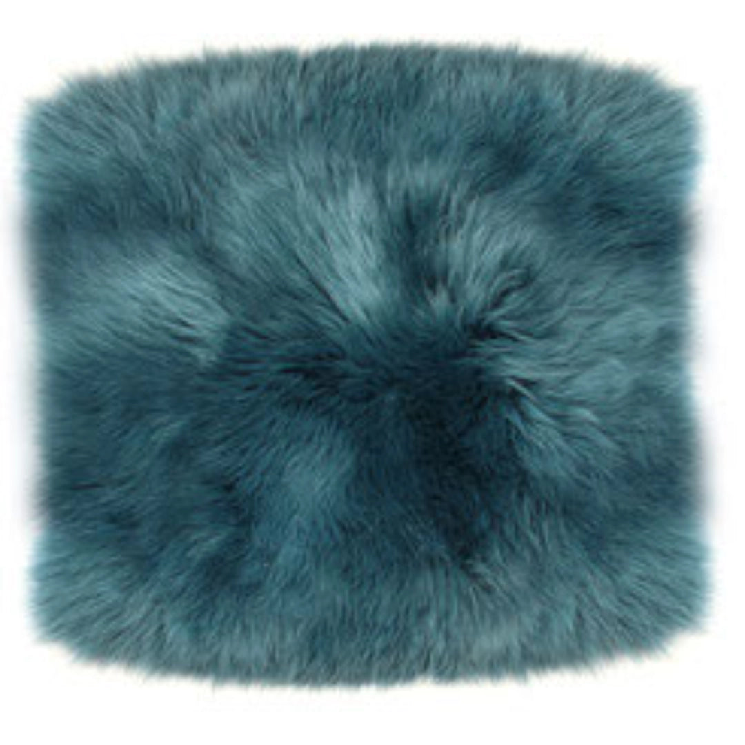 Peaux d'assise carrées (env. 35 x 35 cm) – véritables coussins d'assise en peau d'agneau pour chaise, banc et restauration