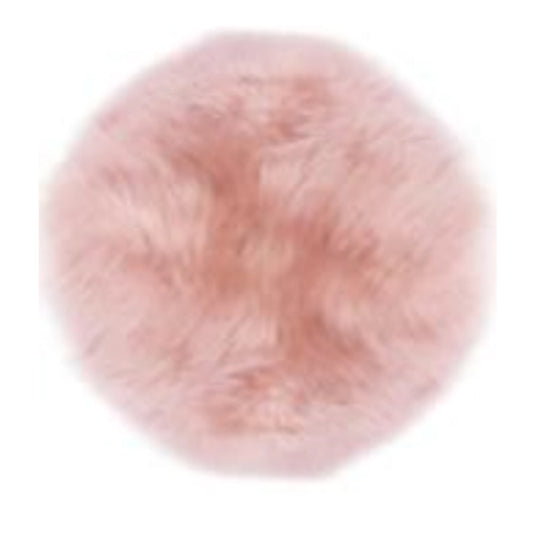 Peaux d'assise rondes (Ø env. 34 cm) – véritables coussins d'assise en peau d'agneau pour chaise, banc et restauration