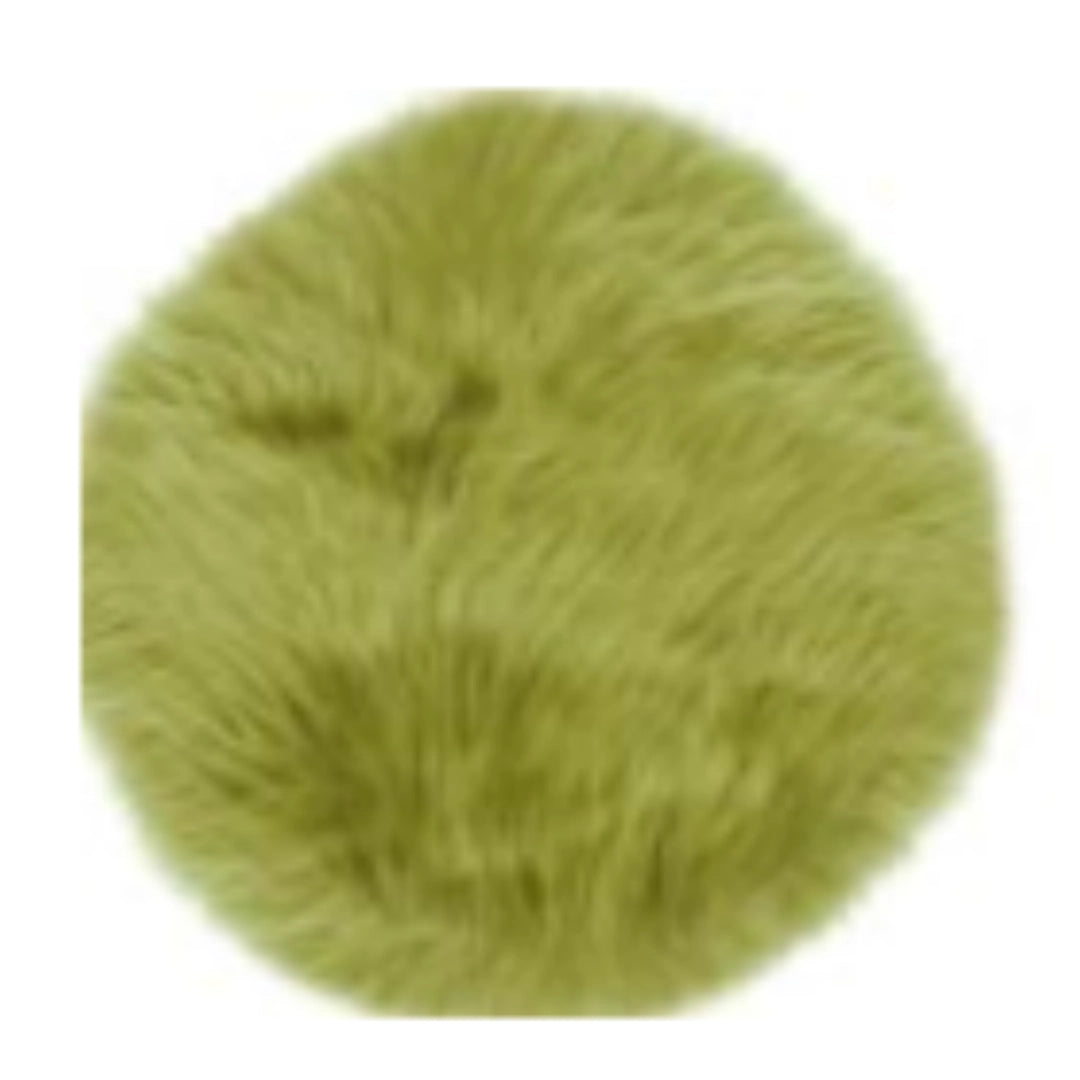 Peaux d'assise rondes (Ø env. 34 cm) – véritables coussins d'assise en peau d'agneau pour chaise, banc et restauration