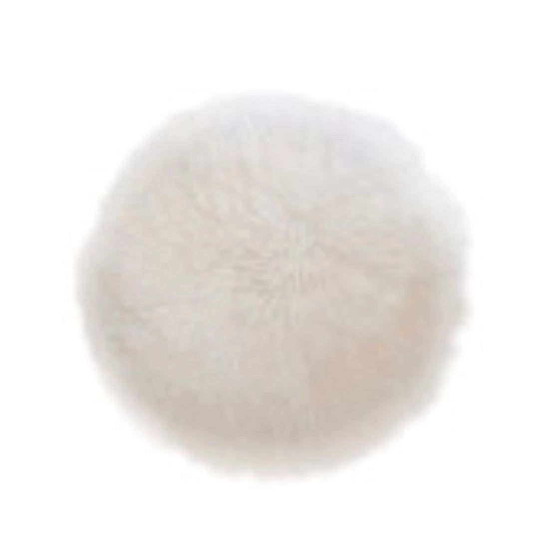 Peaux d'assise rondes (Ø env. 34 cm) – véritables coussins d'assise en peau d'agneau pour chaise, banc et restauration