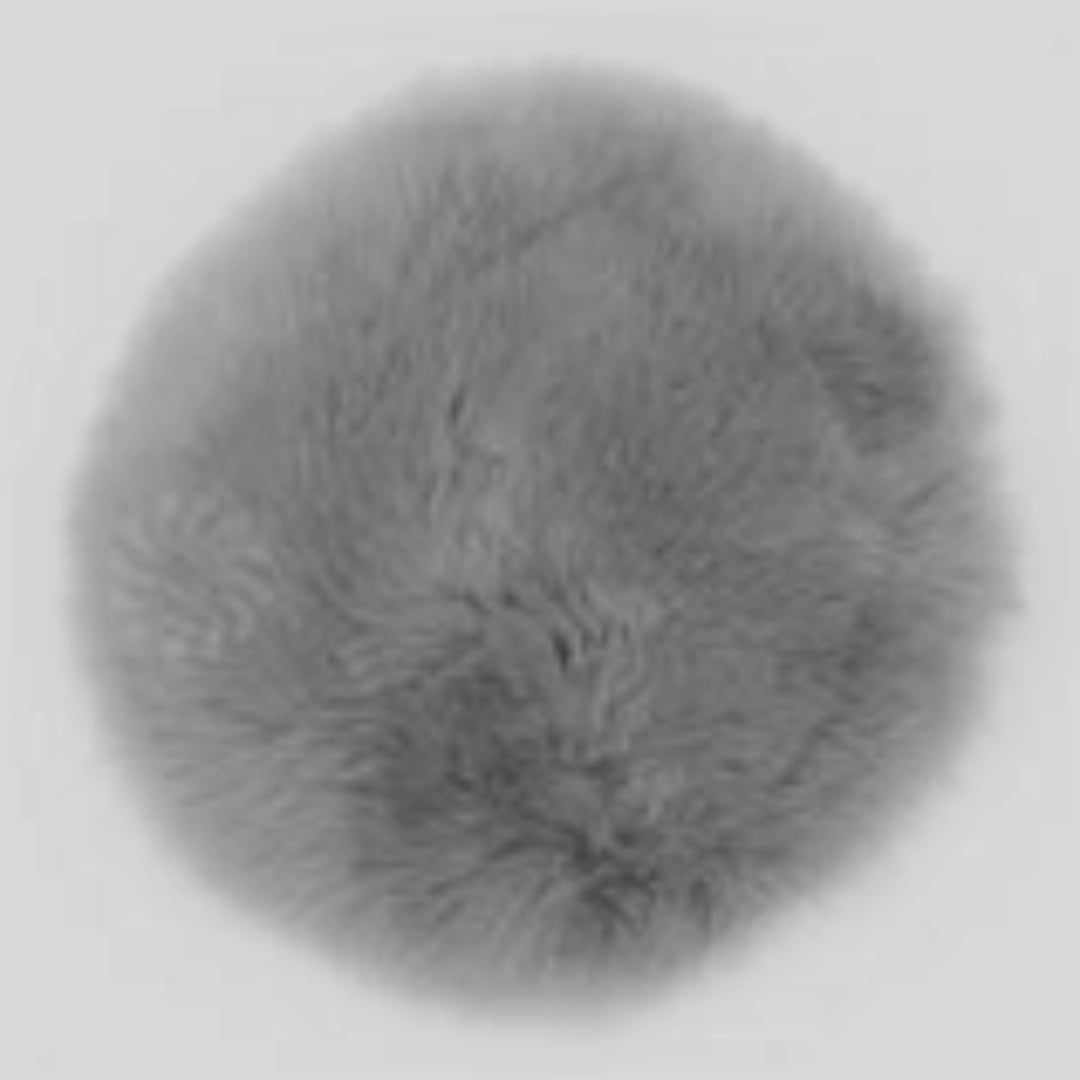 Peaux d'assise rondes (Ø env. 34 cm) – véritables coussins d'assise en peau d'agneau pour chaise, banc et restauration