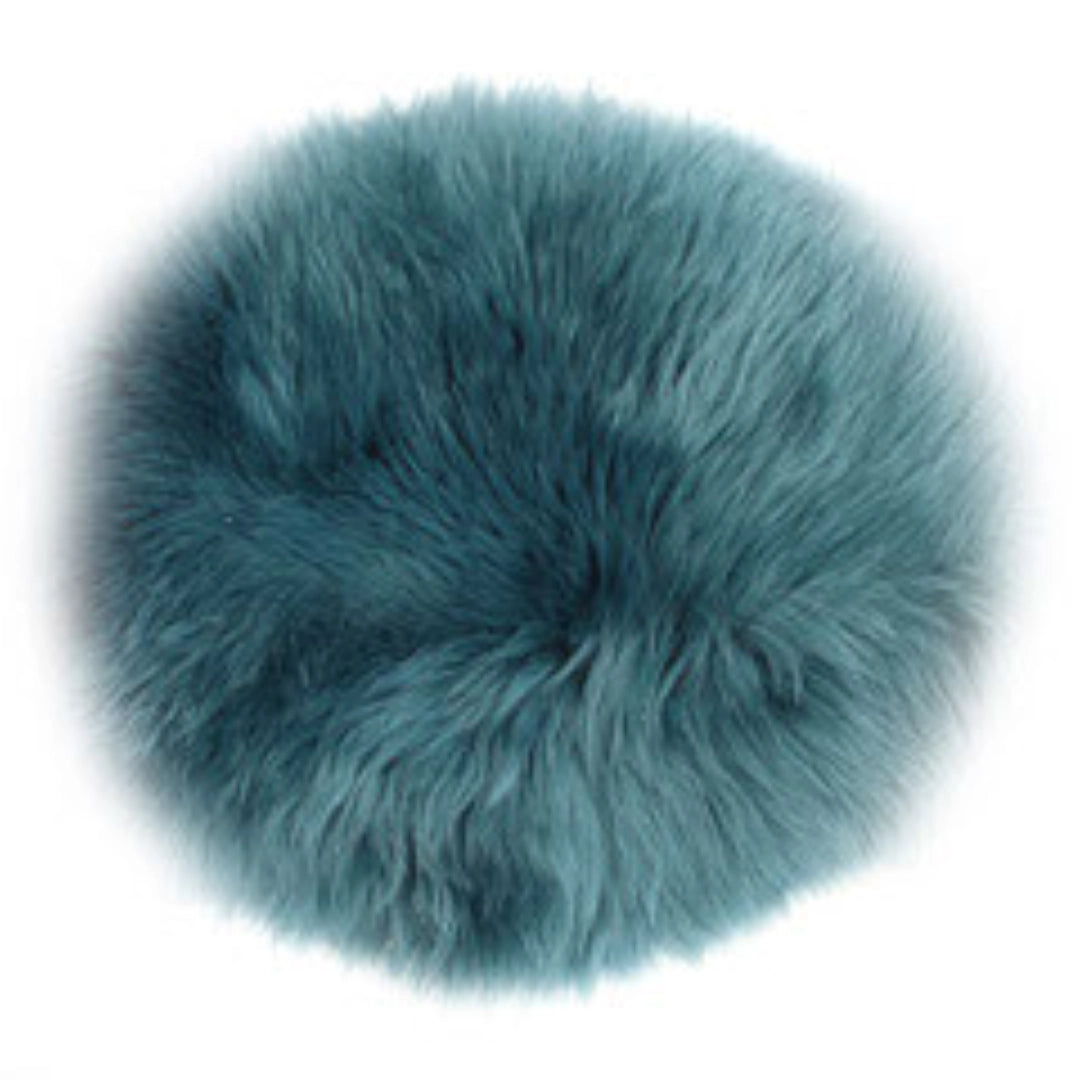 Peaux d'assise rondes (Ø env. 34 cm) – véritables coussins d'assise en peau d'agneau pour chaise, banc et restauration