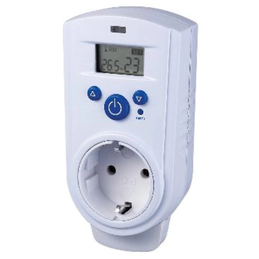 Termostato digitale da presa con display LCD | 5-30°C | 3500W | Modalità riscaldamento e raffreddamento
